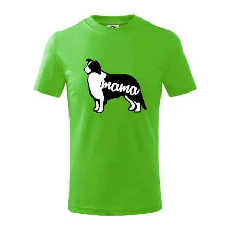 Border kolie mama obrys