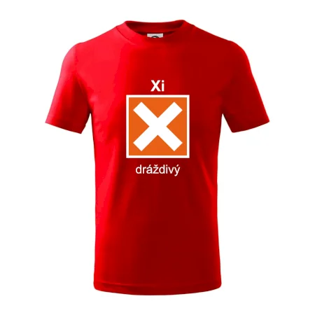 Xi Dráždivý - Výstražná tabuľka na tričku