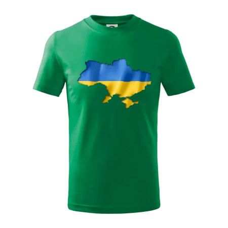 Ukrajina vlajka mapa