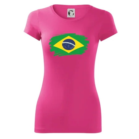 Brazília vlajka štetkou