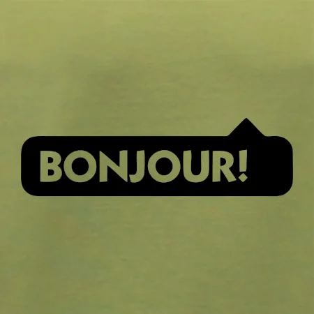 Nápis Bonjour