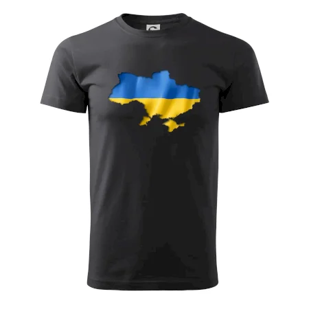 Ukrajina vlajka mapa