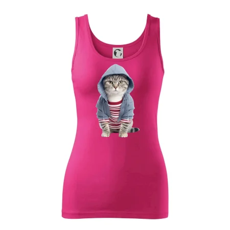 Mačka v pruhovanom triku