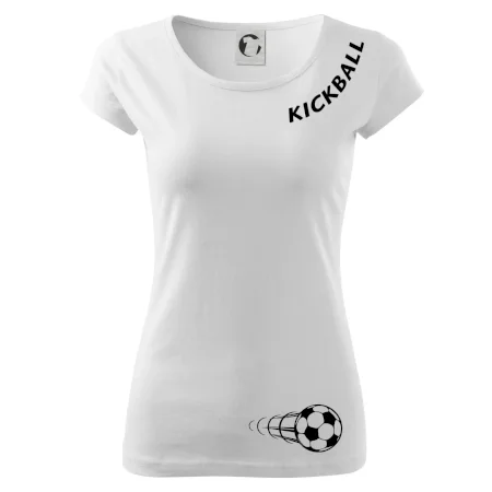 Kickball nápis šikmo