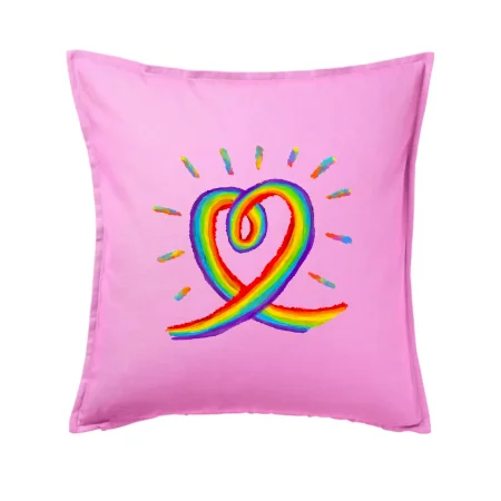 Srdce pride dúha kreslená