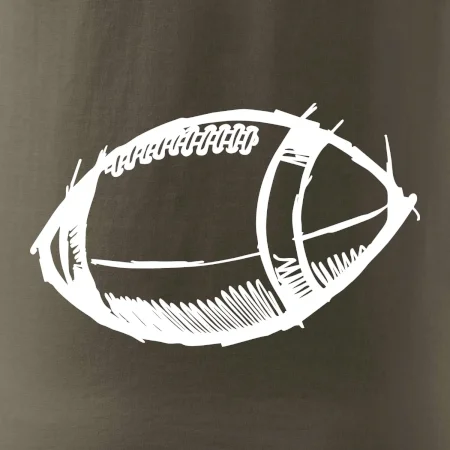 Americký futbal lopta skica