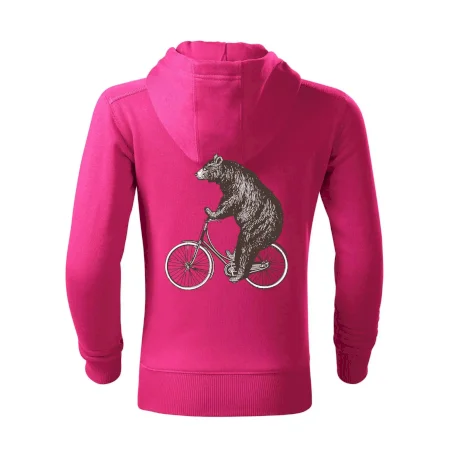 Medveď na bicykli