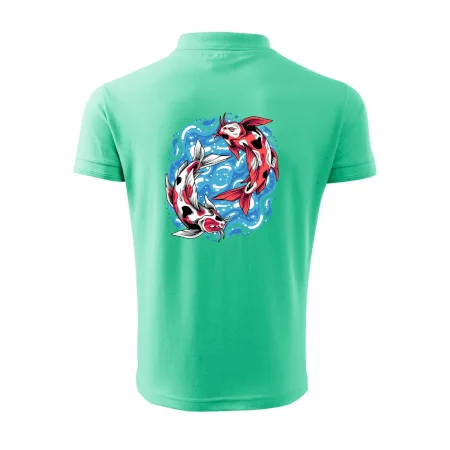 Yin & Yang Koi kapor - červený