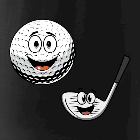 Parové tričko - Golfová palica a loptička