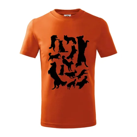 Border kólia siluety