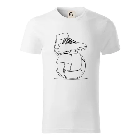 Futbalová lopta kopačka jedným ťahom