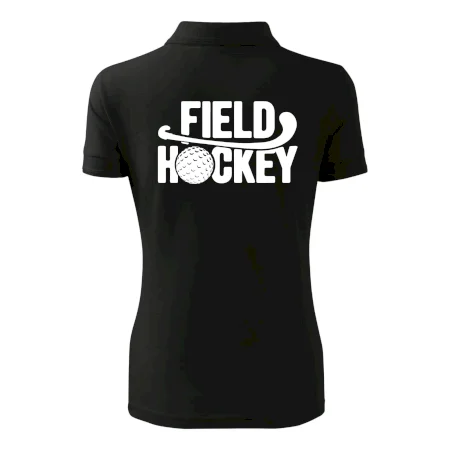 Field hockey loptička a nápis