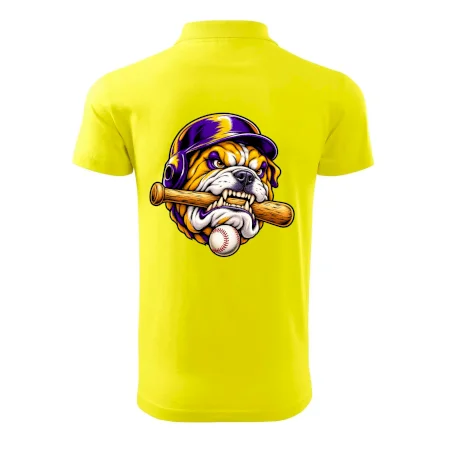 Baseballový buldok s pálkou