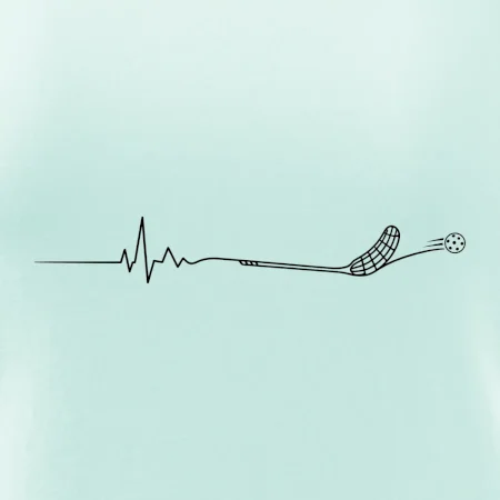 Florbalové EKG s florbalkou a míčkem