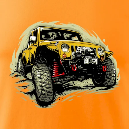 Žltý offroad s navijakom