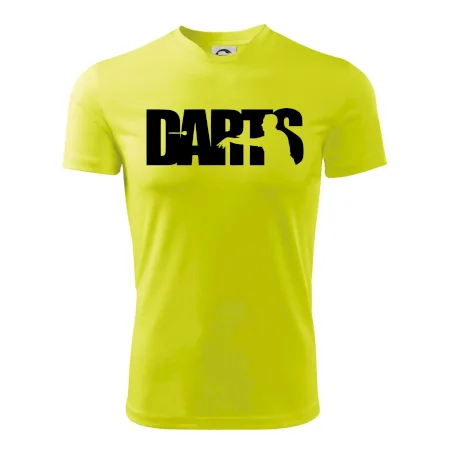 Darts - nápis so šípkarom