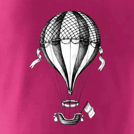 Teplovzdušný balón kreslený