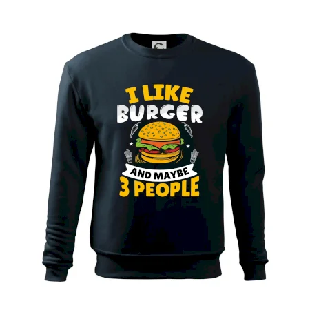 I like burger and maybe 3 people