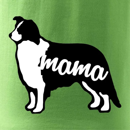 Border kolie mama obrys