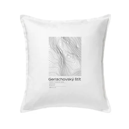 Gerlachovský štít - vrstevnice v obdĺžniku