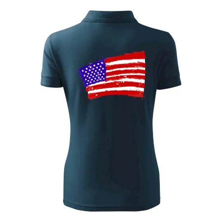 Americká vlajka ohnutá
