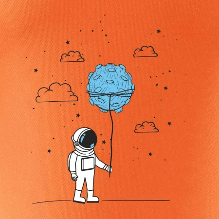 Astronaut s balónikom