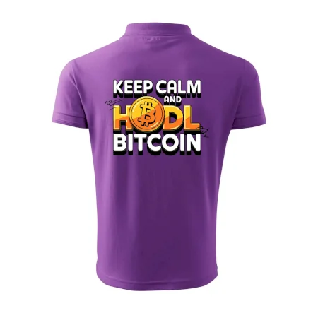 3D nápis Keep Calm and HODL Bitcoin