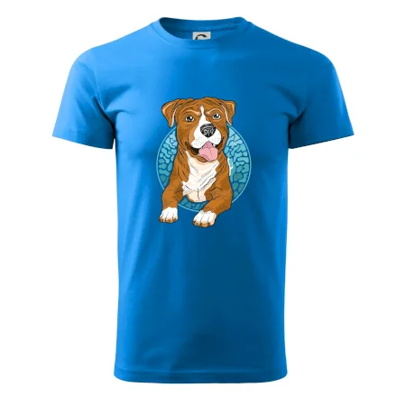 Americký staford kreslený v koliesku (Pecka design)