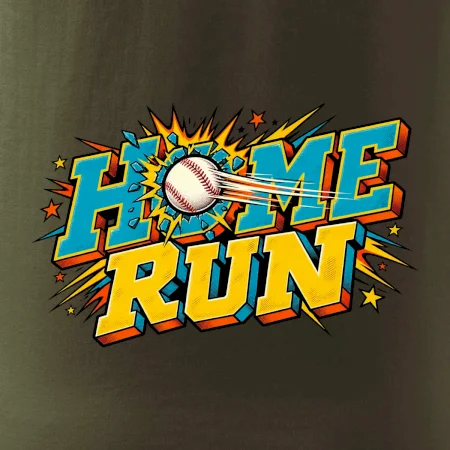 Home run komiksový nápis