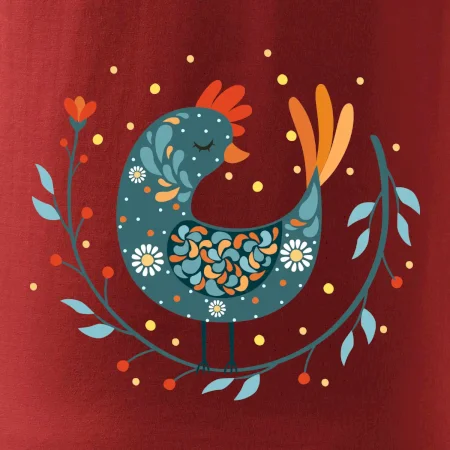 Folklór - sliepky s margarétkami