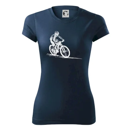 MTB kreslený cyklista