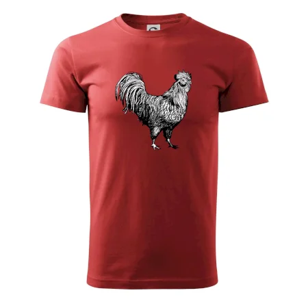 Kohút kreslený čiernobiely