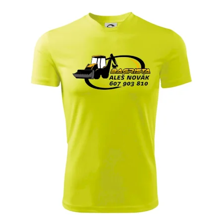 Bagrista v kruhu - vlastný nápis