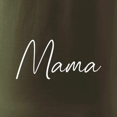 Nápis písací na prsiach - mama