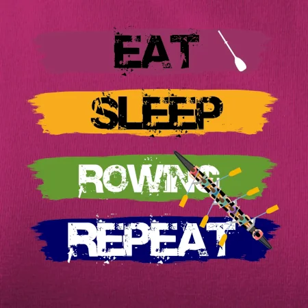 Eat sleep rowing repeat farebné