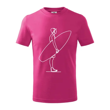 Surfer stojaci jedným ťahom