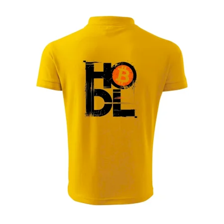 Hodl velký nápis a logo BTC