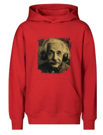 Albert Einstein so slúchadlami
