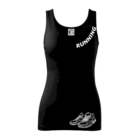 Running nápis šikmo