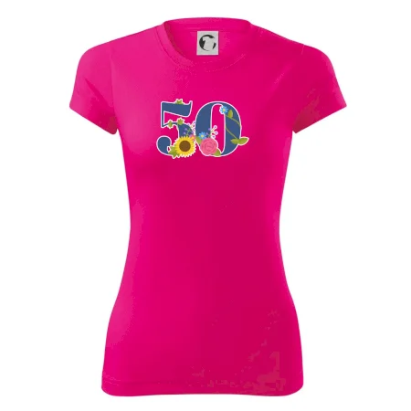 Kvetinové číslo kreslené - 50