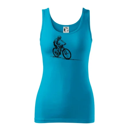 MTB kreslený cyklista