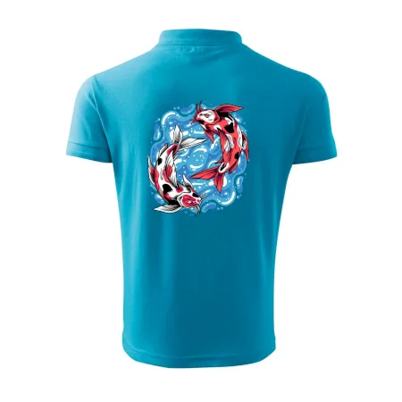 Yin & Yang Koi kapor - červený