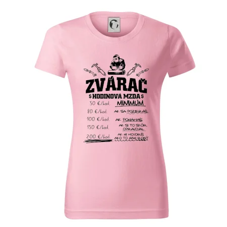 Hodinová mzda zvárač