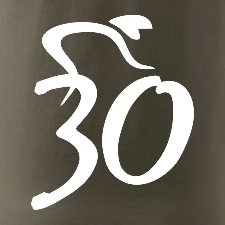 Cyklista oslavuje tridsiatku (30)