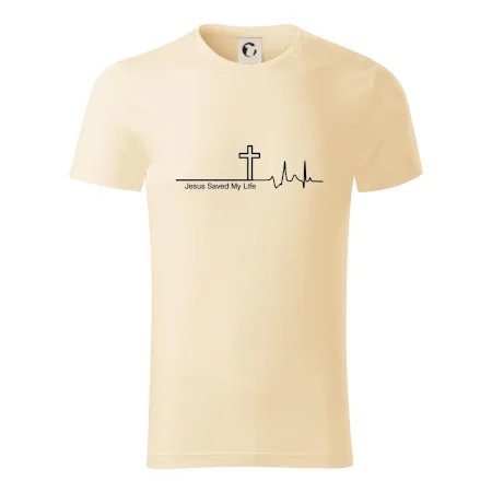 Jesus Saved My Life kríž ekg
