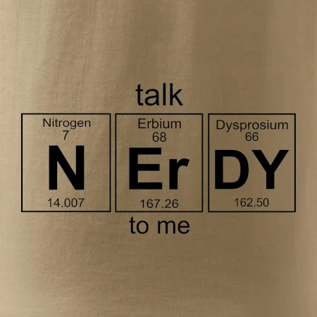 Talk nerdy - periodická tabuľka
