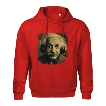 Albert Einstein so slúchadlami