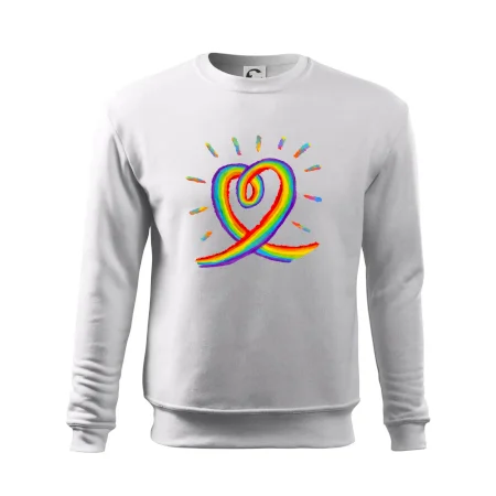 Srdce pride dúha kreslená