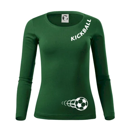 Kickball nápis šikmo