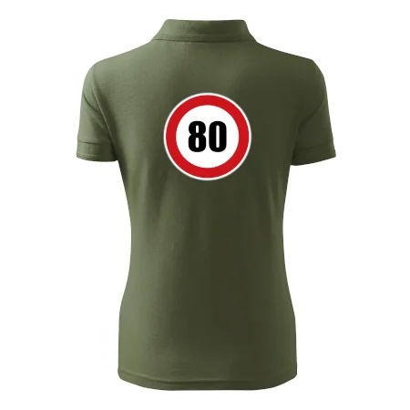 Dopravná značka - obmedzenie rýchlosti 80